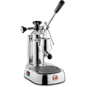 La pavoni Europiccola Lusso Espressomaskin 0,8 liter Rustfrit stål, sort håndtag LPLELQ01EU